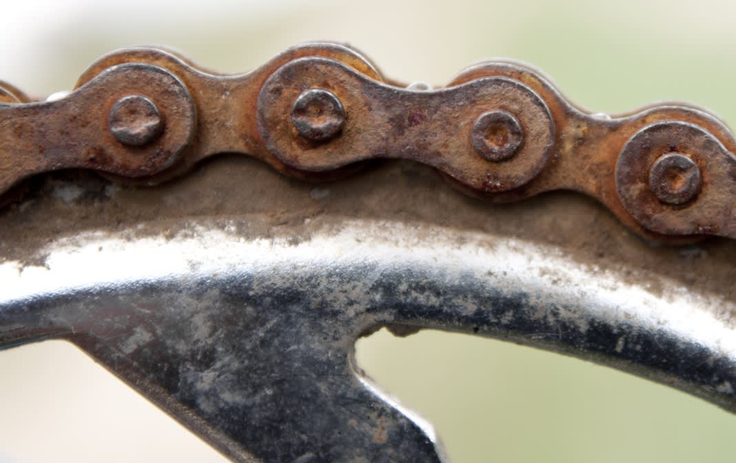 Rusty bike chain