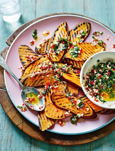 Griddled sweet potatoes