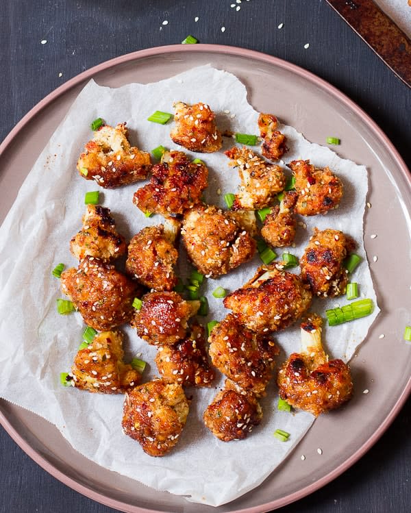 Vegan cauliflower wings
