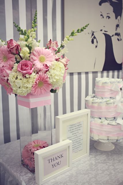 Baby shower flowers