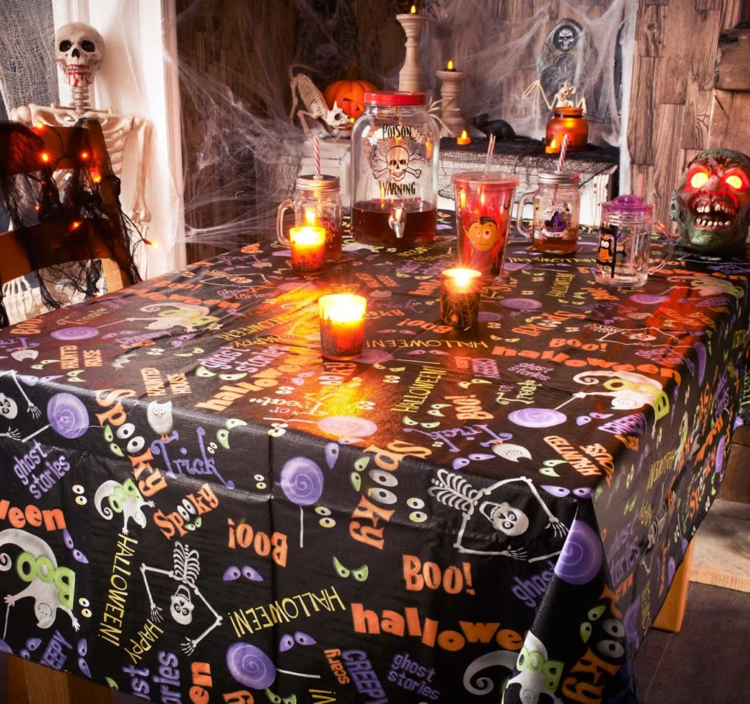 Halloween Wipe Clean Tablecloth - Boo! - 312712